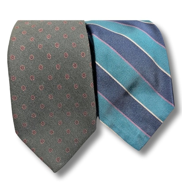 Robert Talbott Lot of 2 Wool and silk ties - Picture 1 of 8